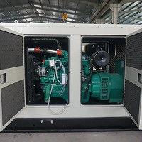 Conjunto de generadores eléctricos industriales con rendimiento estable