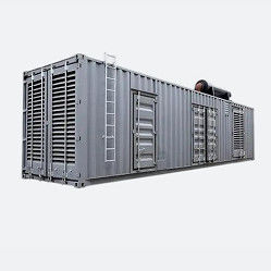 Generador de contenedores móviles con una potencia de salida de 100 kW para una máxima fiabilidad
