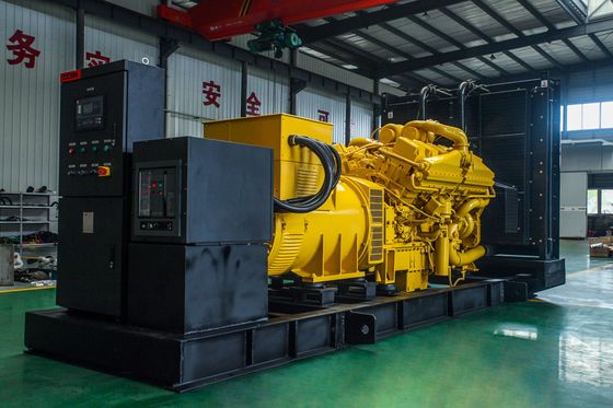Conjuntos de generadores de gas de 800-1500 kW para industrias de alto rendimiento
