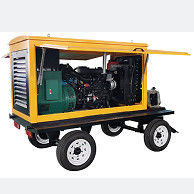 Generador montado en remolque de 100 kW de potencia para trabajos pesados