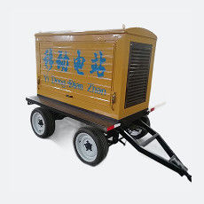 Conjunto de generador de remolque de 100 kW de potencia para hospitales y centros sanitarios